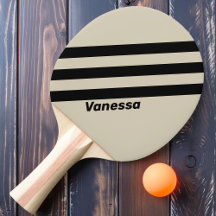 Retro Alabaster Drei Streifen mit Namen