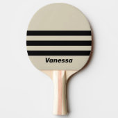 Retro Alabaster Three Across Striping with Name Tischtennis Schläger (Rückseite)