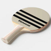 Retro Alabaster Three Across Striping with Name Tischtennis Schläger (Vorderseite)