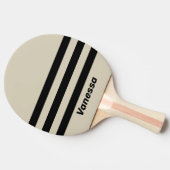 Retro Alabaster Three Across Striping with Name Tischtennis Schläger (Seitenansicht)