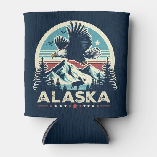 Retro Alaska Dosenkühler (Vorderseite)