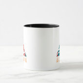 Retro Alaska Kayaking Tasse (Zentrum)