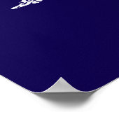 Retro Alaska Landschaftliche Silhouette Poster (Ecke)