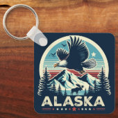 Retro Alaska Schlüsselanhänger (Vorderseite)