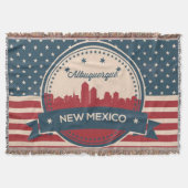 Retro Alberquerque New Mexico Skyline Decke (Vorderseite)