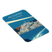 Retro Algiers Algeria Travel Souvenir Magnet (Rechte Seite)