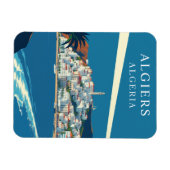 Retro Algiers Algeria Travel Souvenir Magnet (Horizontal)