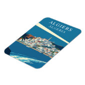 Retro Algiers Algeria Travel Souvenir Magnet (Linke Seite)