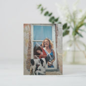 Retro Alice in Dairyland Collage  Postkarte (Stehend Vorderseite)