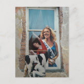 Retro Alice in Dairyland Collage  Postkarte (Vorderseite)