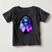 Retro Alien Astronaut Baby T-shirt (Vorderseite)