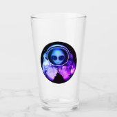 Retro Alien Astronaut Glas (Vorderseite)