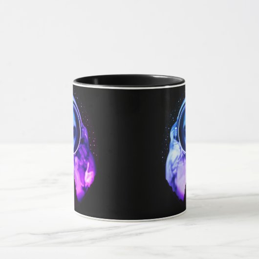 Retro Alien Astronaut Tasse (Zentrum)