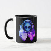 Retro Alien Astronaut Tasse (Links)