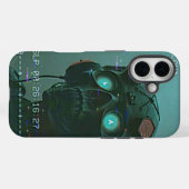 Retro-Alien auf dem VCR Case-Mate iPhone Hülle (Rückseite (Horizontal))