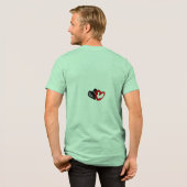 Retro-Alien-Disc-Golf Tri-Blend Shirt (Rückseite voll)