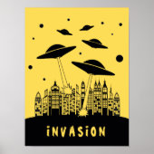 Retro Alien Invasion Poster (Vorne)