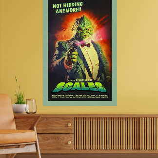 Retro-Alien-Sci-Fi-Film inspirierte Wandposter Poster