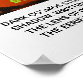 Retro Alien Sci-Fi Movie Inspired Wall Poster (Ecke)