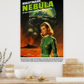 Retro Alien Sci-Fi Movie Inspired Wall Poster (Küche)