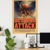 Retro Alien Sci-Fi Movie Inspired Wall Poster (Heimbüro)