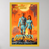 Retro Alien Sci-Fi Movie Inspired Wall Poster (Vorne)