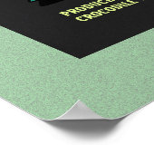 Retro Alien Sci-Fi Movie Inspired Wall Poster (Ecke)