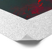 Retro Alien Sci-Fi Movie Inspired Wall Poster (Ecke)