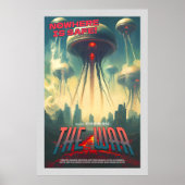 Retro Alien Sci-Fi Movie Inspired Wall Poster (Vorne)