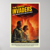 Retro Alien Sci-Fi Movie Inspired Wall Poster (Vorne)