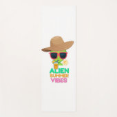 Retro-Alien-Sommerstrand-Vibes Yogamatte (Vorderseite)