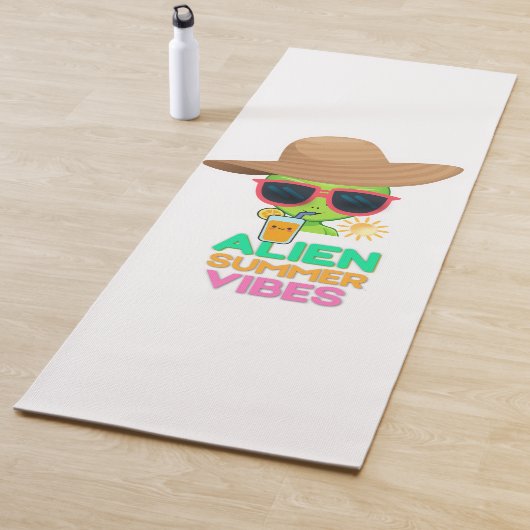 Retro-Alien-Sommerstrand-Vibes Yogamatte (Beispiel)