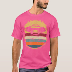 Retro Alien Ufo Space Ship - Vintager ExtraRest T-Shirt