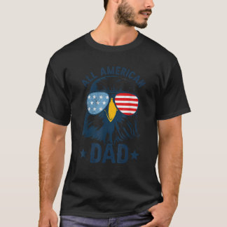 Retro All American Vater 4. Juli Daddy Eagle USA T-Shirt
