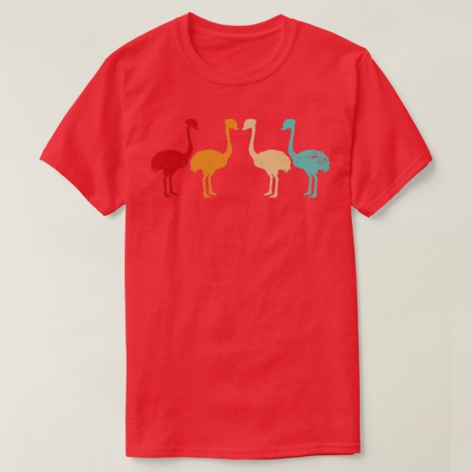 Retro Allegedly Ostrich T-Shirt (Design vorne)