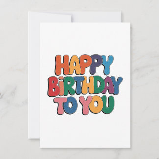 Retro Alles Gute zum Geburtstag Dankeskarte