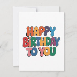 Retro Alles Gute zum Geburtstag Mitteilungskarte