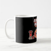 Retro "Alles was du brauchst ist Liebe" Kaffeetasse (Links)