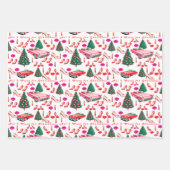 Retro "Alles, was ich zu Weihnachten Gewollt habe" Geschenkpapier Set (Vorderseite 2)