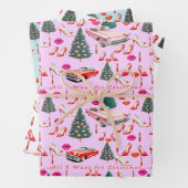 Retro "Alles, was ich zu Weihnachten Gewollt habe" Geschenkpapier Set (Beispiel)