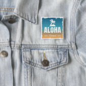 Retro Aloha Hawaii Button (Beispiel)