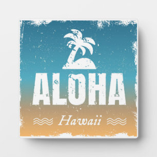 Retro Aloha Hawaii Fotoplatte