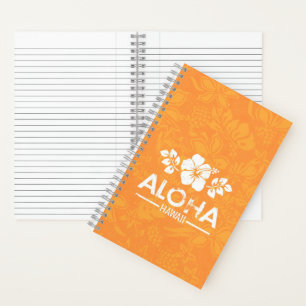 Retro Aloha Hawaii GrußNotebook Notizblock