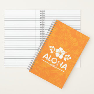 Retro Aloha Hawaii GrußNotebook Notizblock