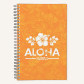 Retro Aloha Hawaii GrußNotebook Notizblock (Vorderseite)