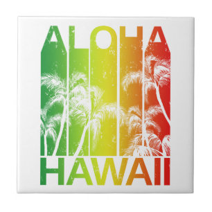 Retro Aloha Hawaii-Inseln Fliese