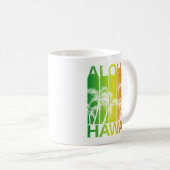Retro Aloha Hawaii Kaffeetasse (VorderseiteRechts)