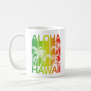Retro Aloha Hawaii Kaffeetasse