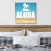 Retro Aloha Hawaii Leinwanddruck (Insitu (Schlafzimmer))