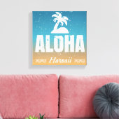 Retro Aloha Hawaii Leinwanddruck (Insitu (Wohnzimmer))